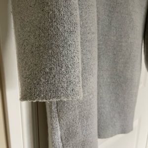 OAK + FORT l XS | Long sleeve buttonless coat | Light grey